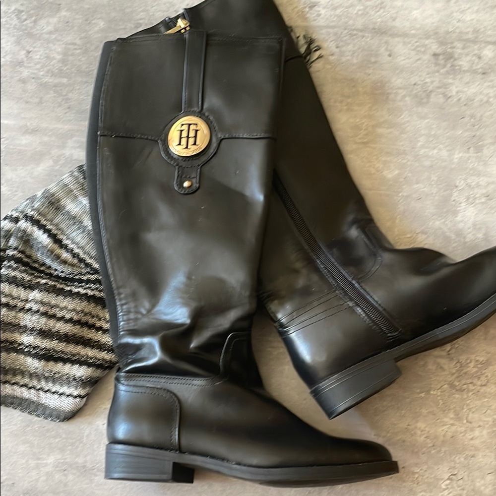 🛒CLEARANCE Tommy Hilfiger Riding Boots - 6.5 M Black